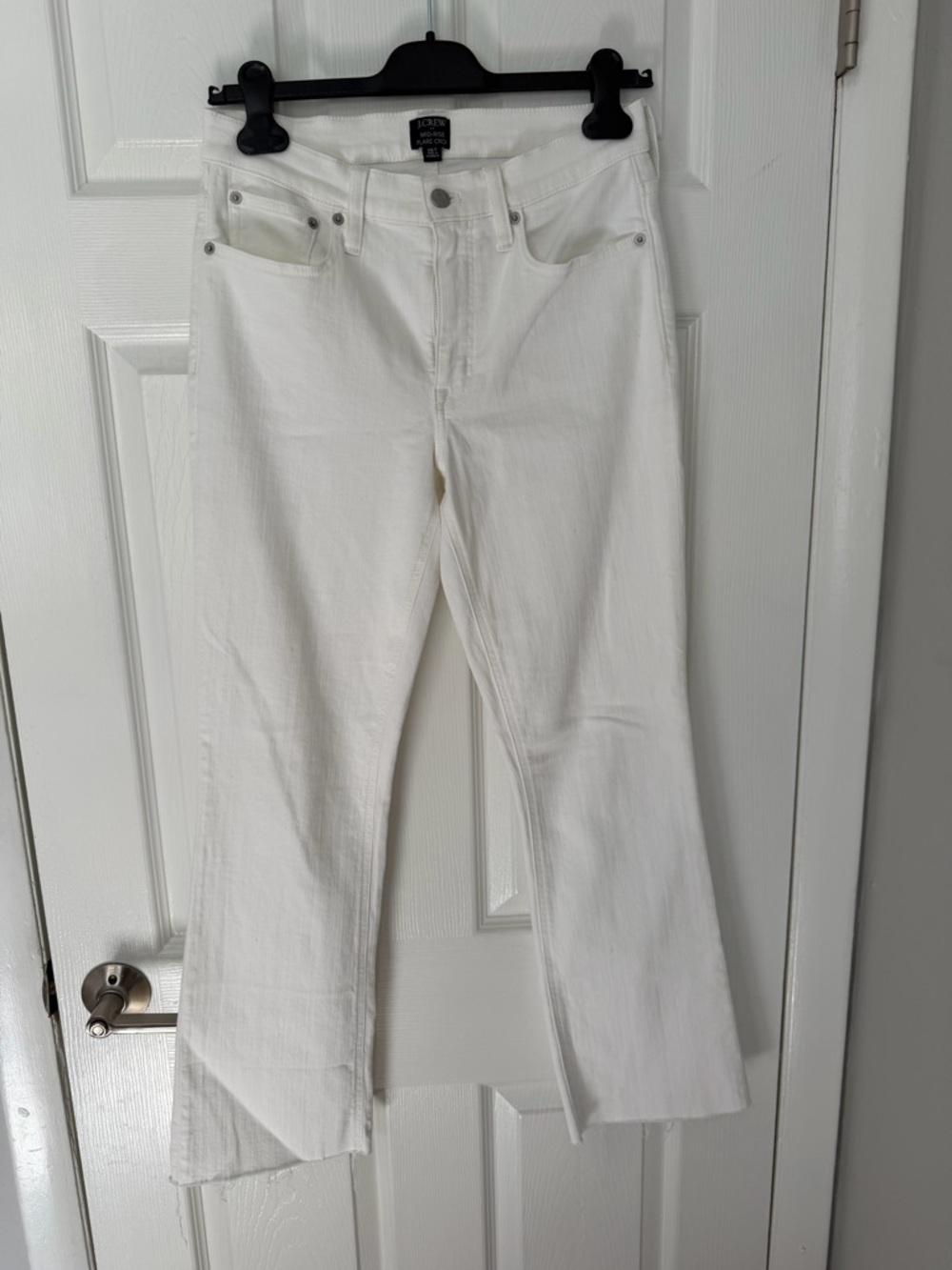 J. Crew White Flare Jeans